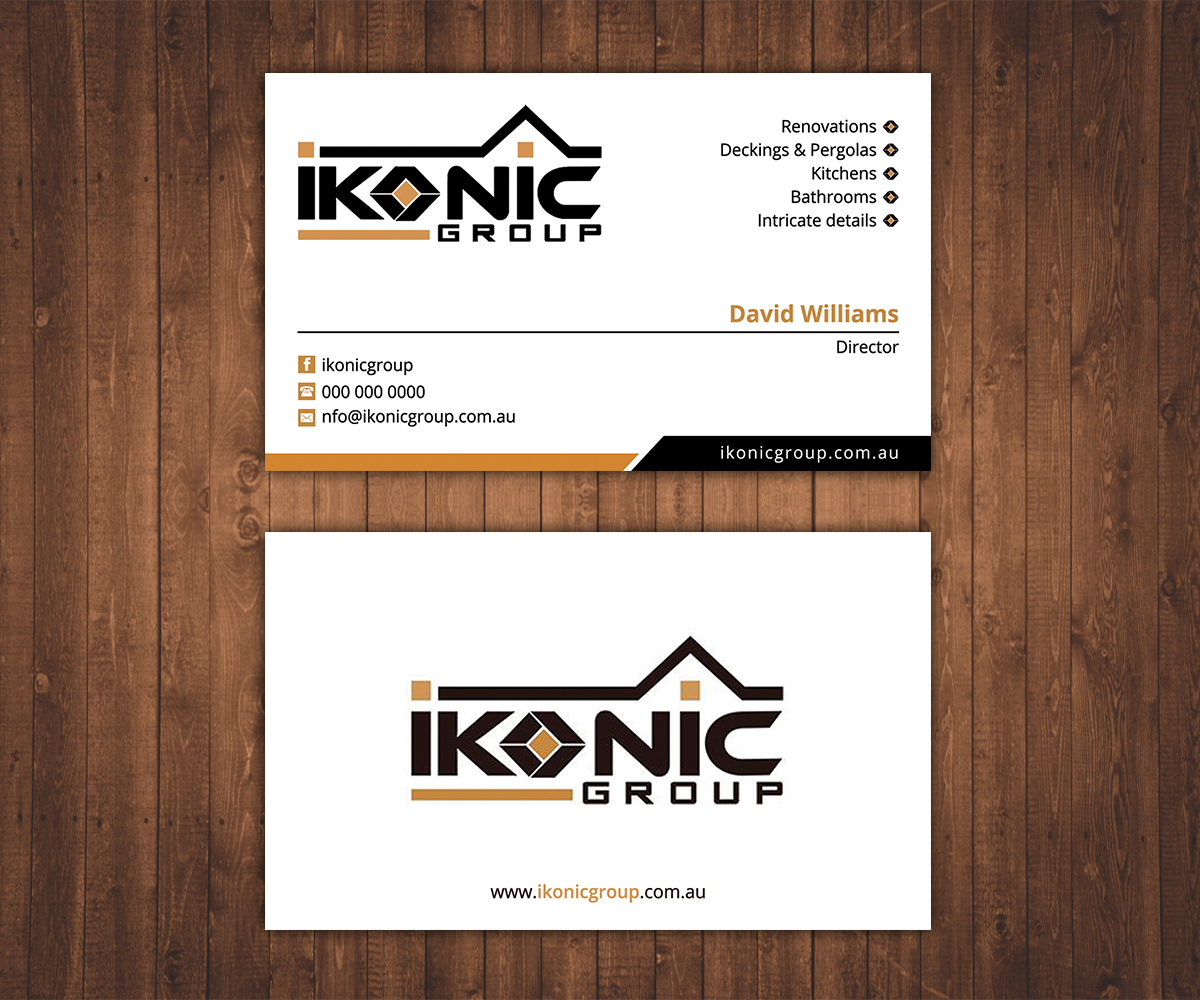 Business Card Design by Stylez Designz for ikonic group | Design #11040372