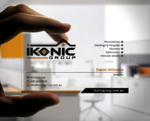 Visitenkarten-Design von Stylez Designz für ikonic group | Design: #11040375