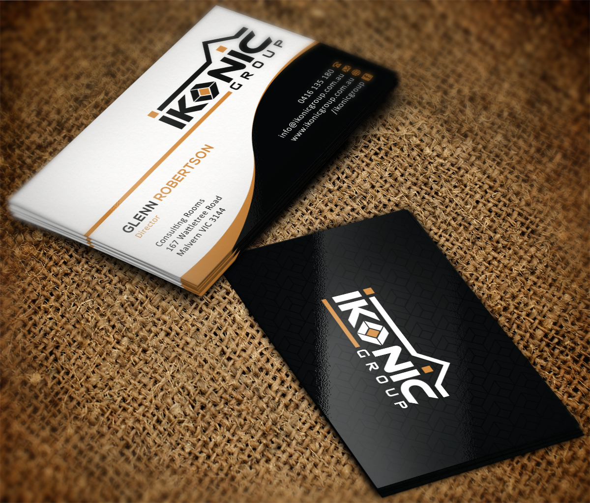 Diseño de Tarjeta de Presentación por Grafactory para ikonic group | Diseño #10988946