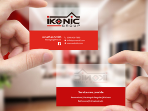 Business Card Design by Creations Box 2015 for ikonic group | Design: #10900446