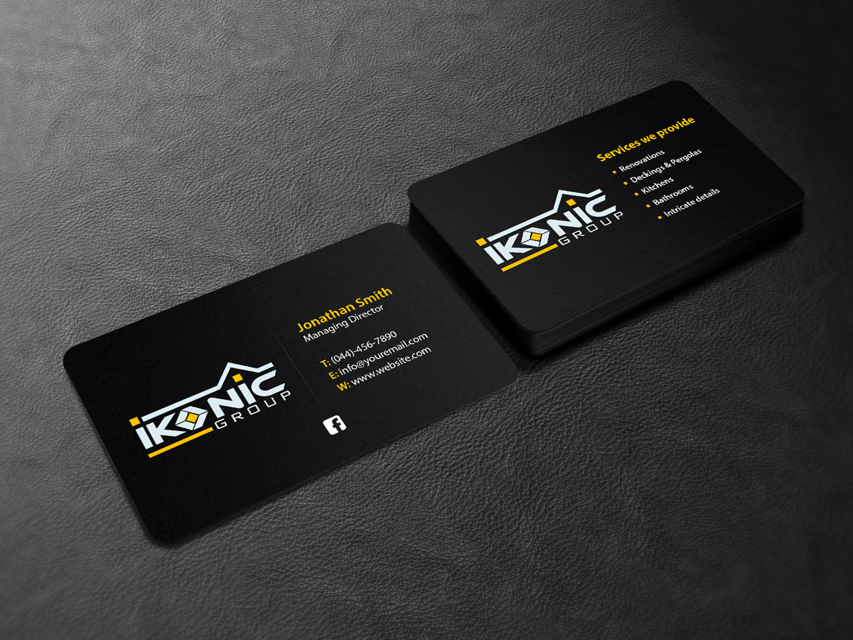Design de Carte de Visite par Creations Box 2015 pour ikonic group | Design #10900465