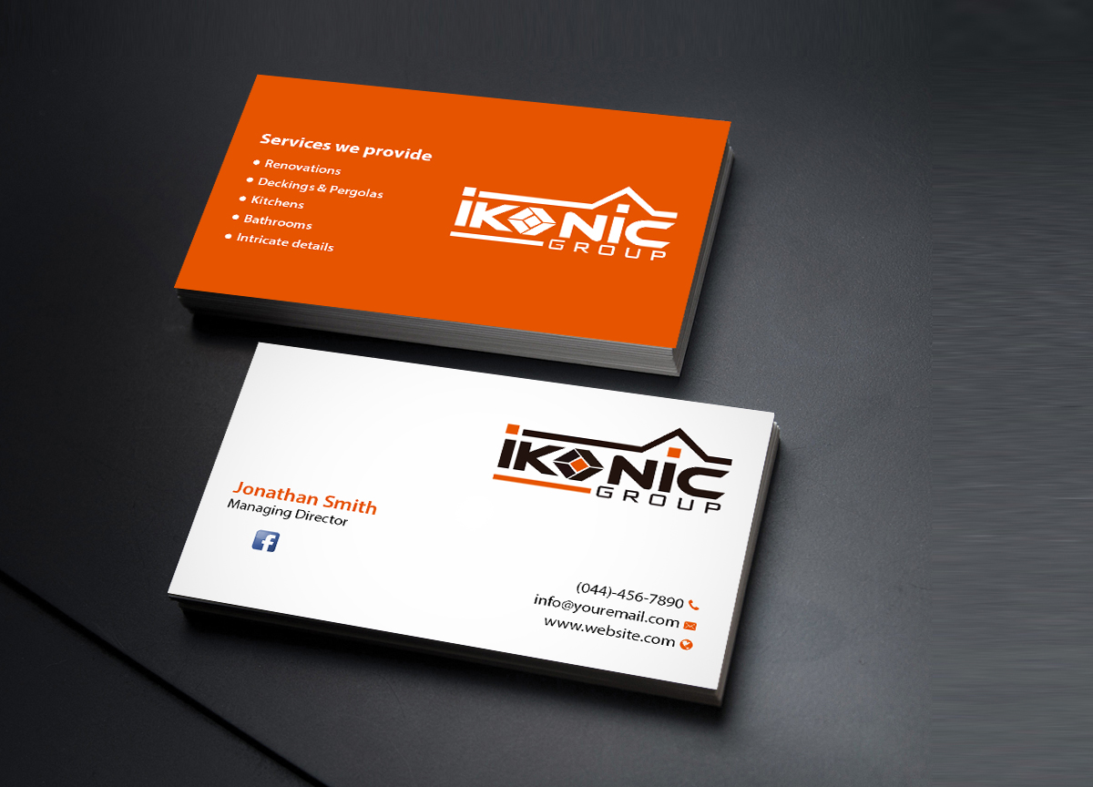 Design de Carte de Visite par Creations Box 2015 pour ikonic group | Design #10900469