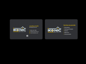 Business Card Design by Creations Box 2015 for ikonic group | Design: #10900470