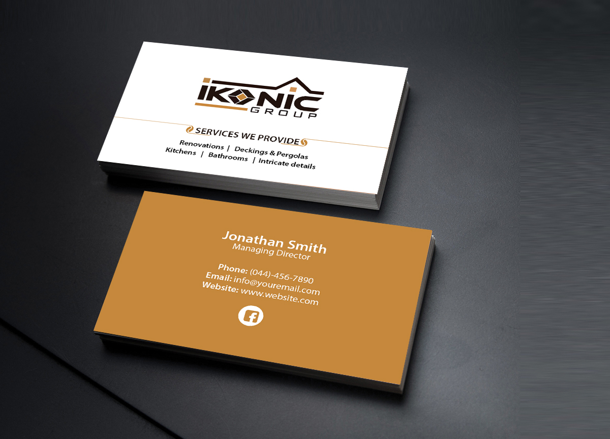 Design de Carte de Visite par Creations Box 2015 pour ikonic group | Design #10900475