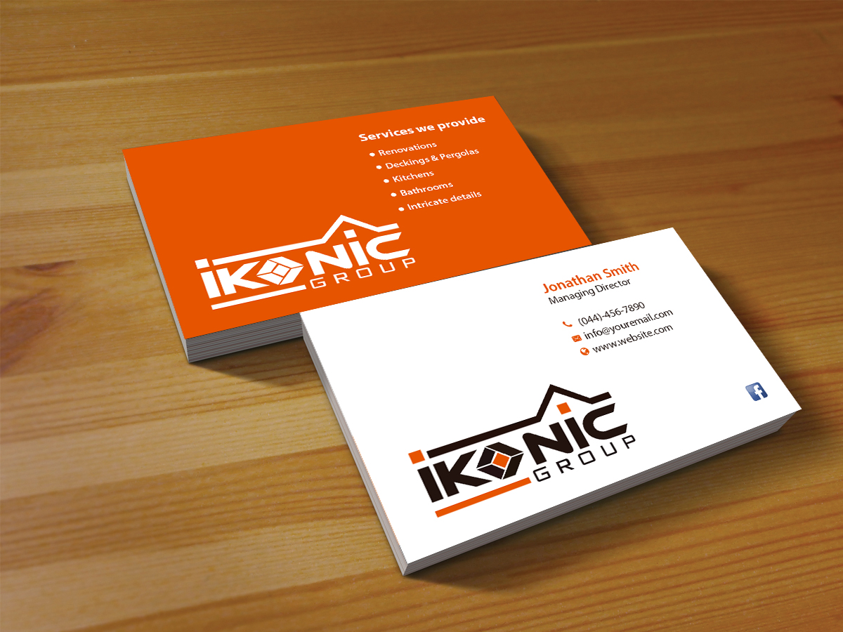 Business Card Design by Creations Box 2015 for ikonic group | Design #10900476