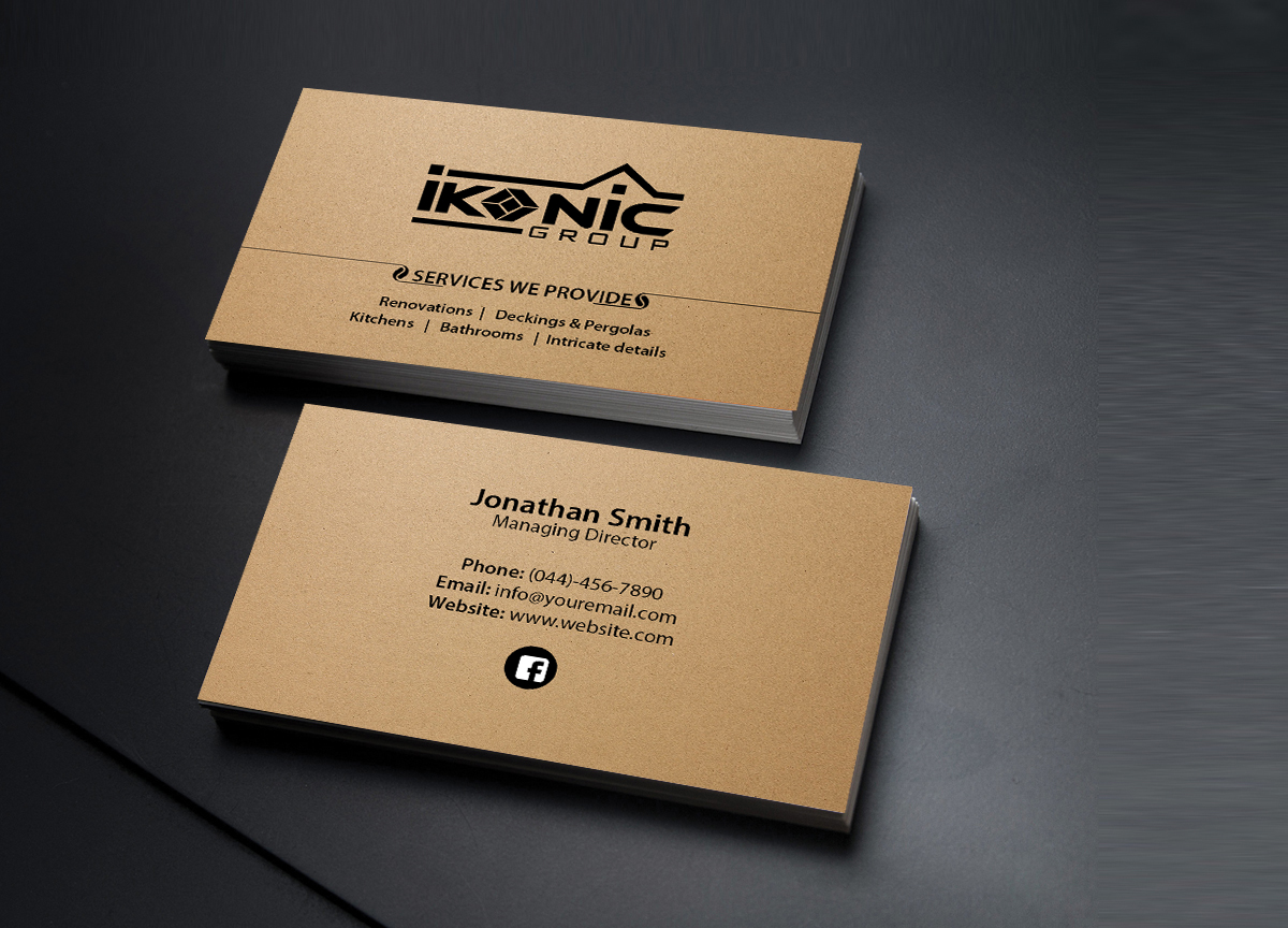 Business Card Design by Creations Box 2015 for ikonic group | Design #10900479