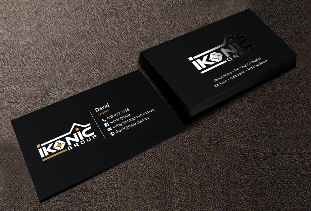 Visitenkarten-Design von chandrayaan.creative für ikonic group | Design #10893069