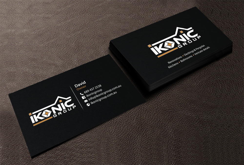 Design de Carte de Visite par chandrayaan.creative pour ikonic group | Design #10893070