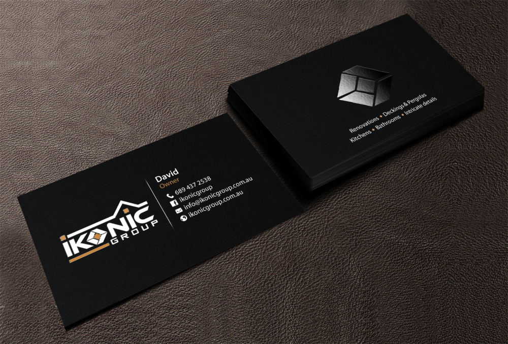 Diseño de Tarjeta de Presentación por chandrayaan.creative para ikonic group | Diseño #10893071