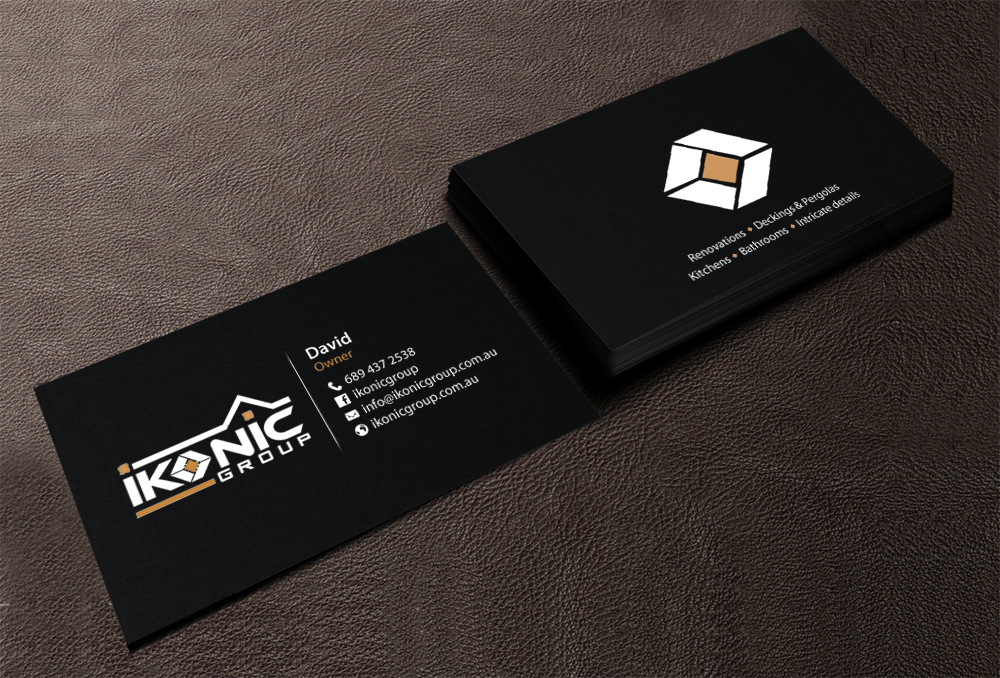 Design de Carte de Visite par chandrayaan.creative pour ikonic group | Design #10893073