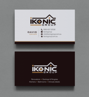 Business Card Design by chandrayaan.creative for ikonic group | Design: #10896748