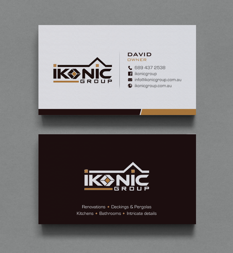 Visitenkarten-Design von chandrayaan.creative für ikonic group | Design #10896749