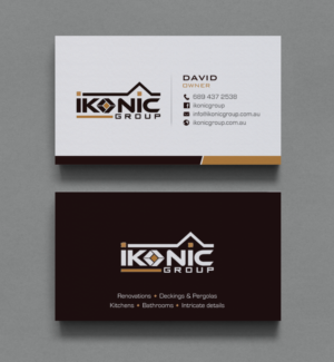 Business Card Design by chandrayaan.creative for ikonic group | Design: #10896749