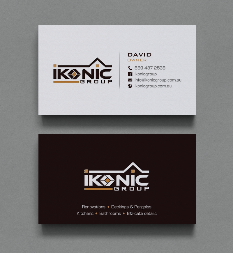 Business Card Design by chandrayaan.creative for ikonic group | Design #10896750