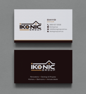 Business Card Design by chandrayaan.creative for ikonic group | Design: #10896751