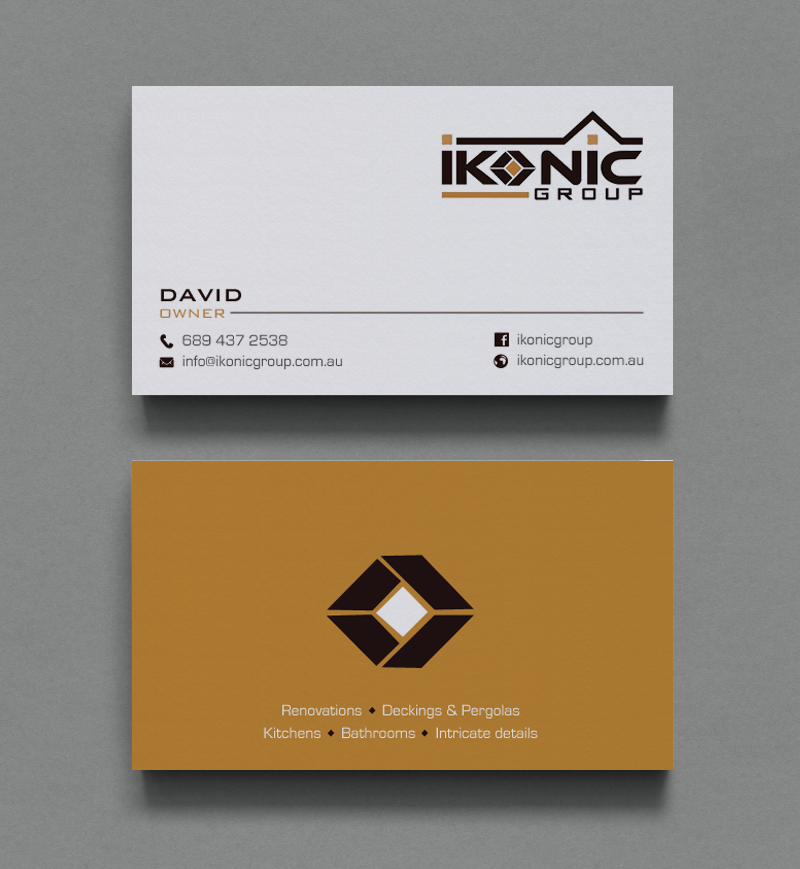 Design de Carte de Visite par chandrayaan.creative pour ikonic group | Design #10896753