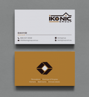 Business Card Design by chandrayaan.creative for ikonic group | Design: #10896753