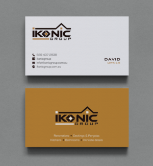 Business Card Design by chandrayaan.creative for ikonic group | Design: #10896754