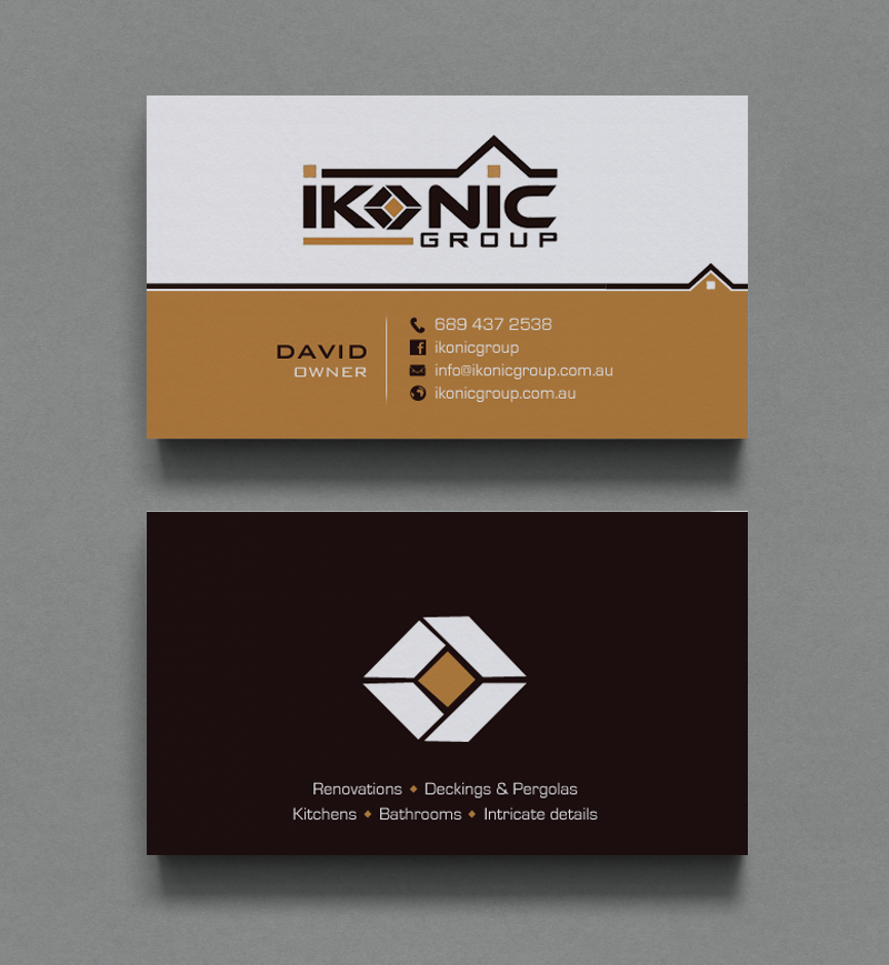 Business Card Design by chandrayaan.creative for ikonic group | Design #10896815