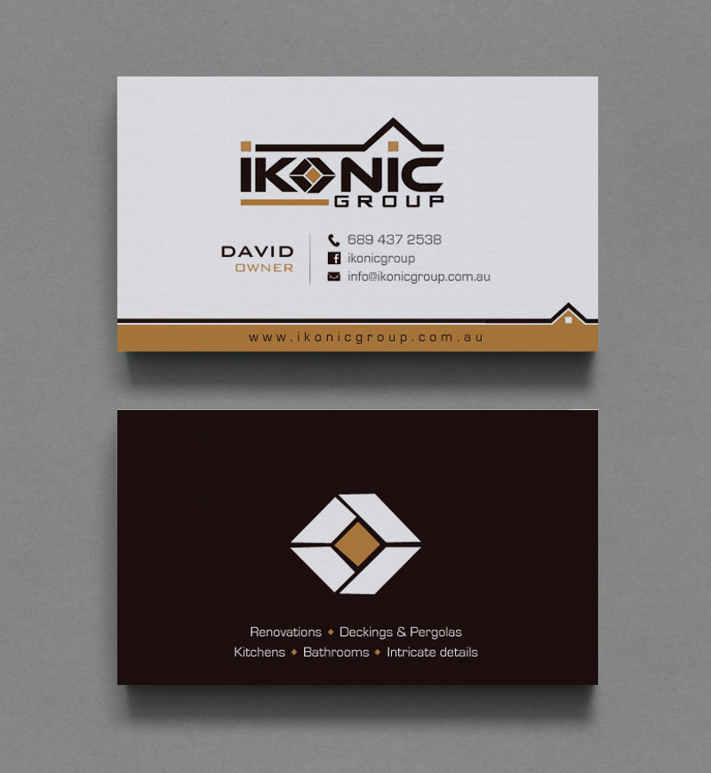 Design de Carte de Visite par chandrayaan.creative pour ikonic group | Design #10896816