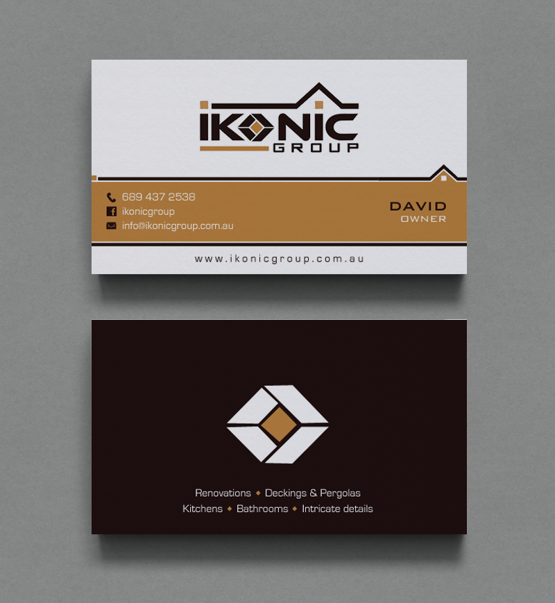 Design de Carte de Visite par chandrayaan.creative pour ikonic group | Design #10896817