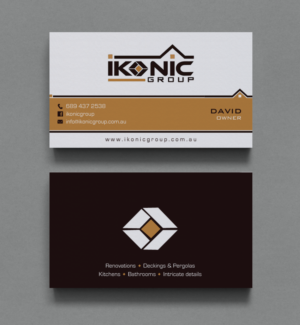 Business Card Design by chandrayaan.creative for ikonic group | Design: #10896817