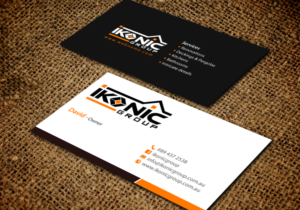 Business Card Design by chandrayaan.creative for ikonic group | Design: #10949254