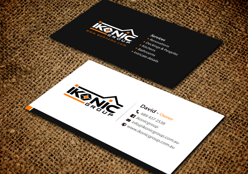 Business Card Design by chandrayaan.creative for ikonic group | Design #10949256