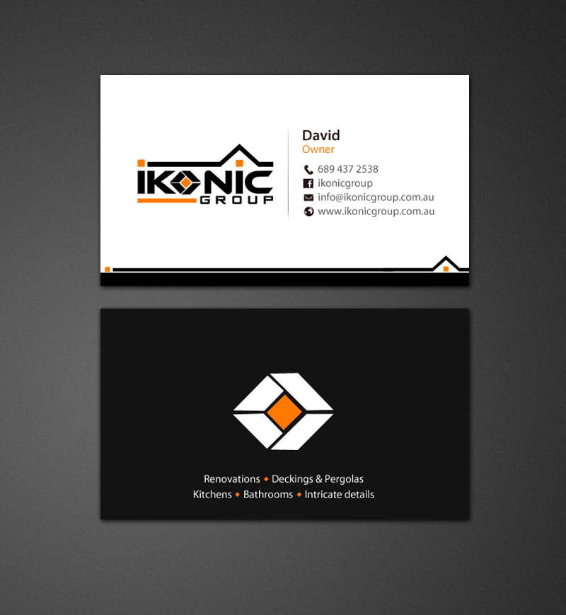 Business Card Design by chandrayaan.creative for ikonic group | Design #10949263