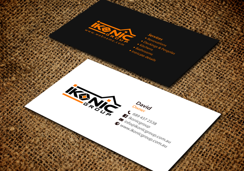 Design de Carte de Visite par chandrayaan.creative pour ikonic group | Design #10949264