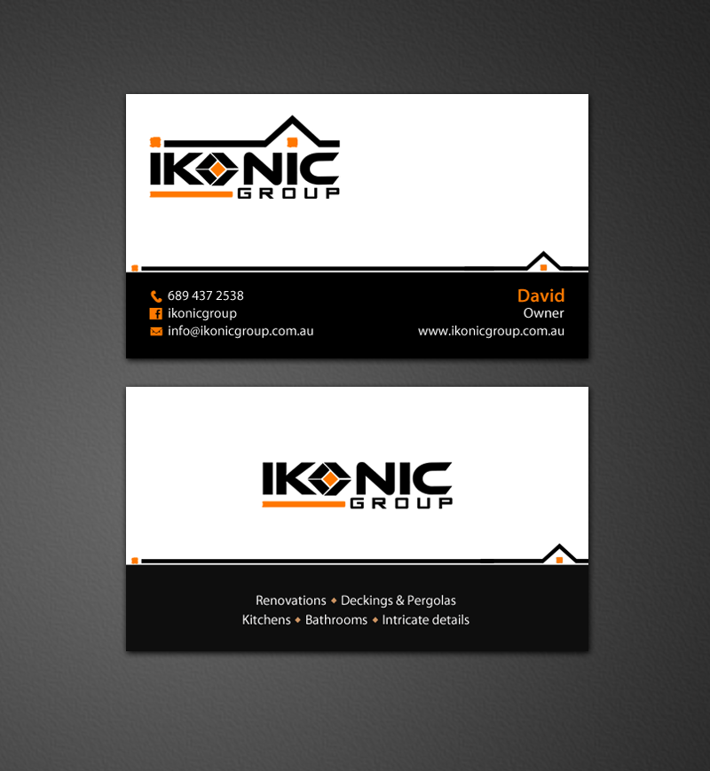 Design de Carte de Visite par chandrayaan.creative pour ikonic group | Design #10949265