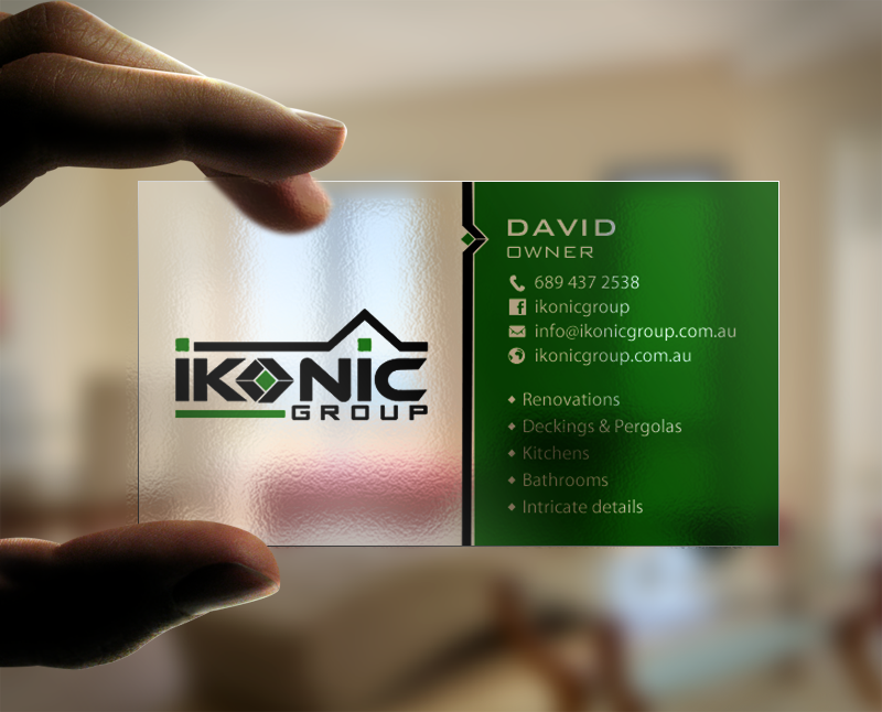 Design de Carte de Visite par chandrayaan.creative pour ikonic group | Design #10968415