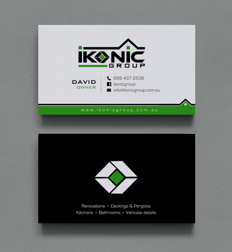 Business Card Design by chandrayaan.creative for ikonic group | Design #10968416