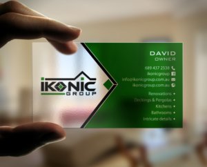 Business Card Design by chandrayaan.creative for ikonic group | Design: #10968417