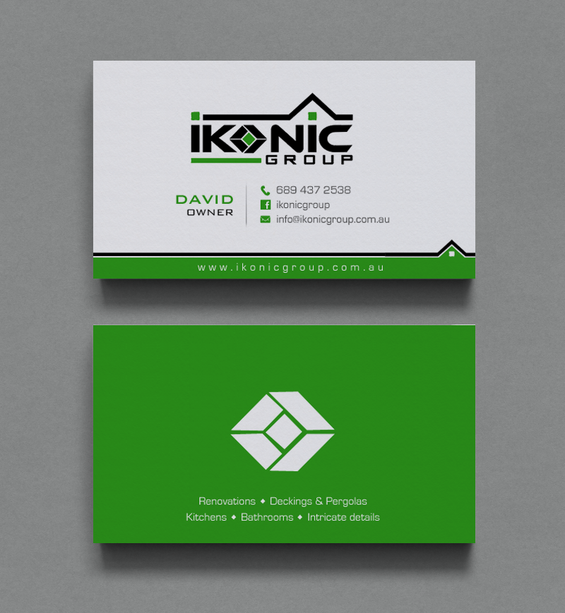 Business Card Design by chandrayaan.creative for ikonic group | Design #10968418
