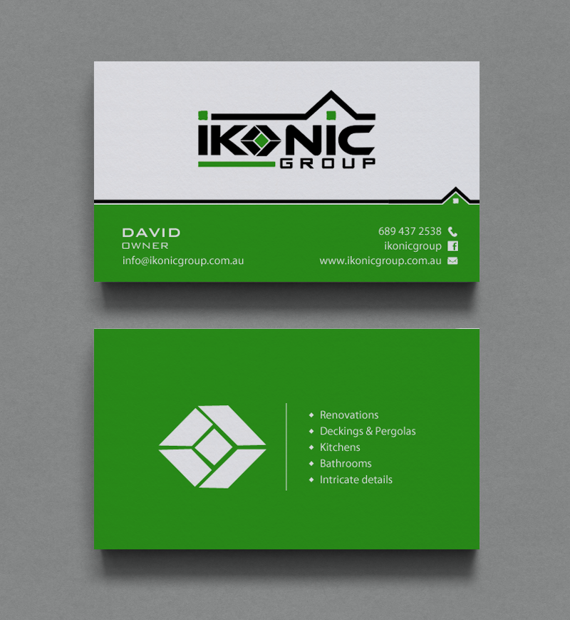 Business Card Design by chandrayaan.creative for ikonic group | Design #10968420
