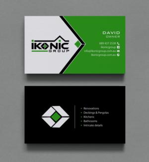 Business Card Design by chandrayaan.creative for ikonic group | Design: #10968421