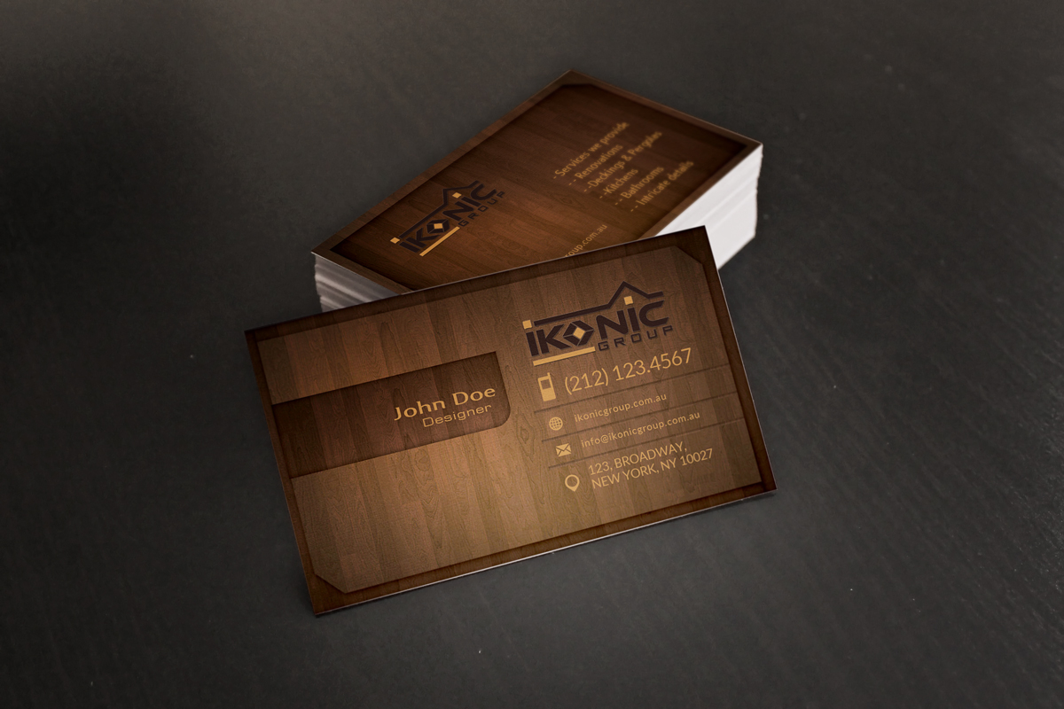 Business Card Design by shachibelani for ikonic group | Design #10948917