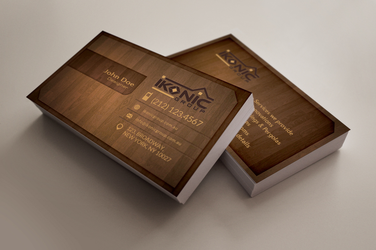 Business Card Design by shachibelani for ikonic group | Design #10948920