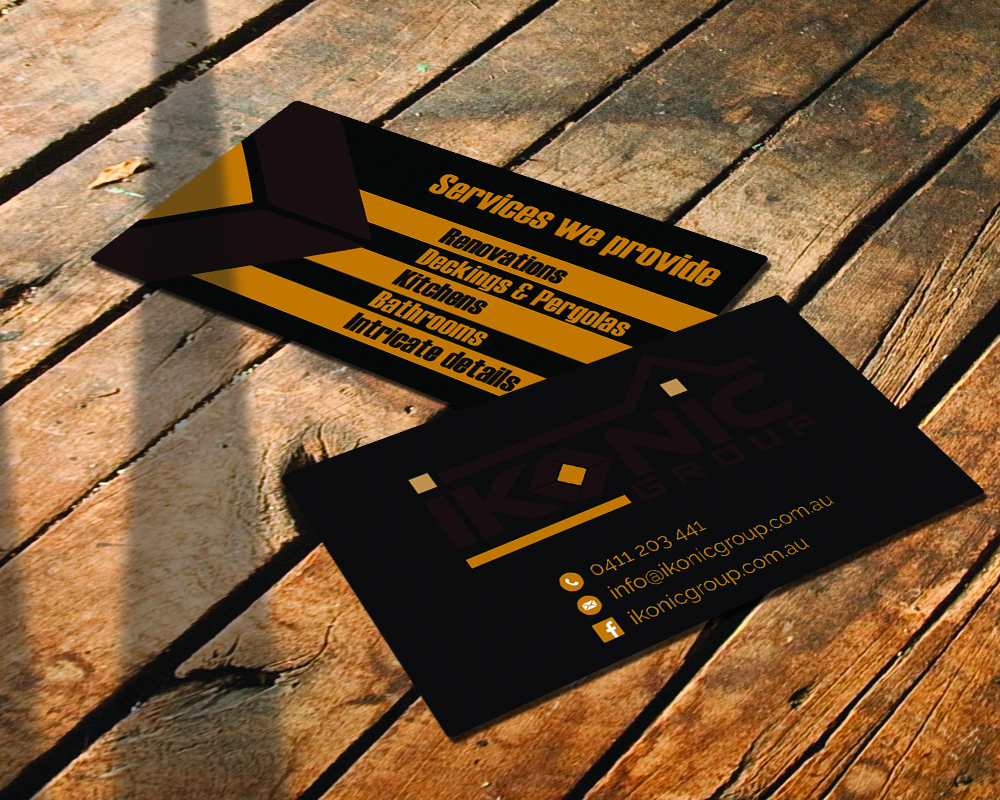 Diseño de Tarjeta de Presentación por alhemique1 para ikonic group | Diseño #10903689