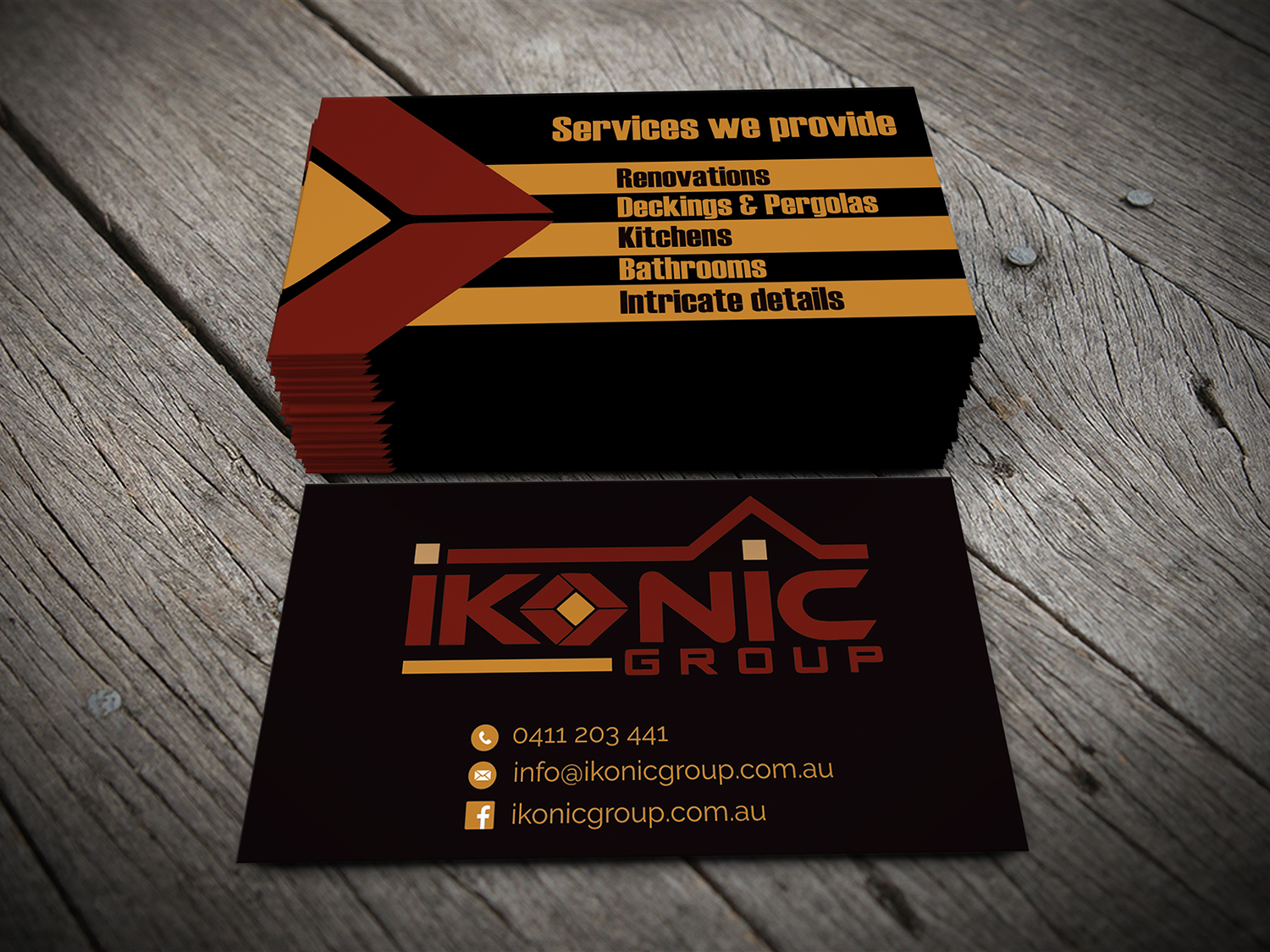 Business Card Design by alhemique1 for ikonic group | Design #10943873