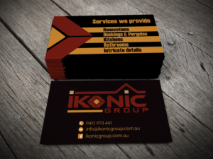 Business Card Design by alhemique1 for ikonic group | Design: #10943873