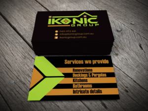 Business Card Design by alhemique1 for ikonic group | Design: #10944400