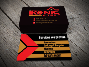 Business Card Design by alhemique1 for ikonic group | Design: #10944404