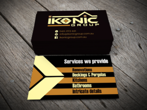 Business Card Design by alhemique1 for ikonic group | Design: #10944408