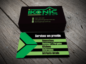 Business Card Design by alhemique1 for ikonic group | Design: #10944708