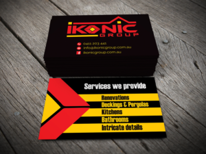 Business Card Design by alhemique1 for ikonic group | Design: #10944709