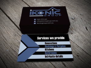 Business Card Design by alhemique1 for ikonic group | Design: #10944711