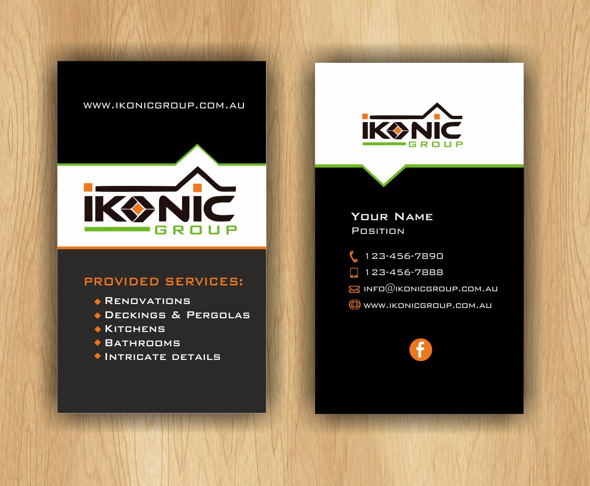 Business Card Design by IneseRo for ikonic group | Design #10904628