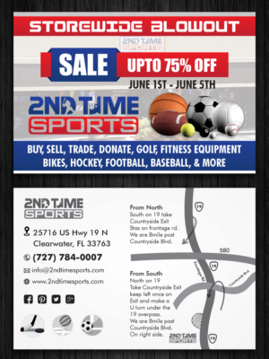 Design de Carte Postale par ecorokerz pour 2nd Time Sports | Design : #10921295